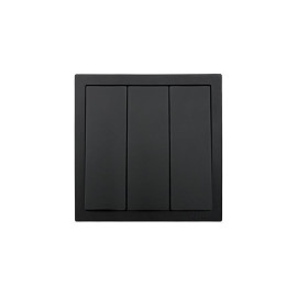 Выключатель 3-кл. СП ZIMA IP20 10А безвинт. зажим черн. бархат LEZARD 704-4288-109QC