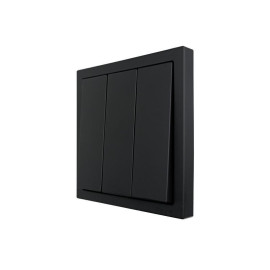 Выключатель 3-кл. СП ZIMA IP20 10А безвинт. зажим черн. бархат LEZARD 704-4288-109QC