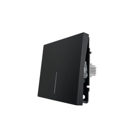 Выключатель проходной 1-кл. с индик. СП ZIMA IP20 10А безвинт. зажим черн. бархат LEZARD 704-4288-114QC