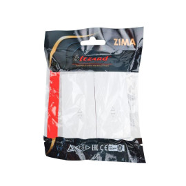 Выключатель проходной 2-кл. СП ZIMA IP20 10А безвинт. зажим бел. LEZARD 704-0288-106QC