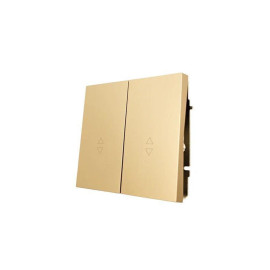 Выключатель проходной 2-кл. СП ZIMA IP20 10А безвинт. зажим зол. LEZARD 704-3688-106QC