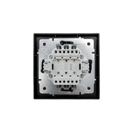 Выключатель проходной 2-кл. СП ZIMA IP20 10А безвинт. зажим черн. бархат LEZARD 704-4288-106QC