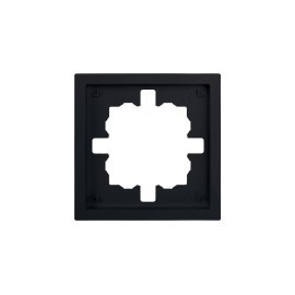 Рамка 1-мест. горизонт. ZIMA черн. бархат LEZARD 704-4200-146