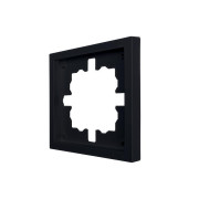 Рамка 1-мест. горизонт. ZIMA черн. бархат LEZARD 704-4200-146