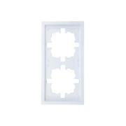 Рамка 2-мест. горизонт. ZIMA бел. LEZARD 704-0200-147