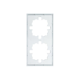 Рамка 2-мест. горизонт. ZIMA бел. LEZARD 704-0200-147