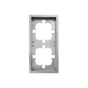 Рамка 2-мест. горизонт. ZIMA сер. матов. LEZARD 704-7400-147