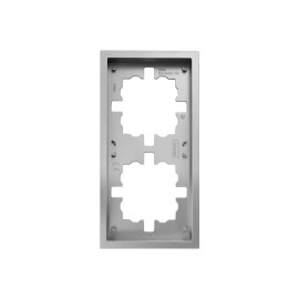 Рамка 2-мест. горизонт. ZIMA сер. матов. LEZARD 704-7400-147