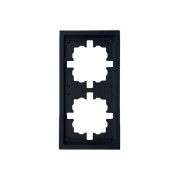 Рамка 2-мест. горизонт. ZIMA черн. бархат LEZARD 704-4200-147