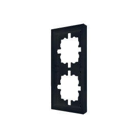 Рамка 2-мест. горизонт. ZIMA черн. бархат LEZARD 704-4200-147