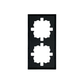 Рамка 2-мест. горизонт. ZIMA черн. бархат LEZARD 704-4200-147