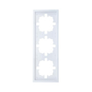 Рамка 3-мест. горизонт. ZIMA бел. LEZARD 704-0200-148