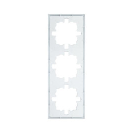 Рамка 3-мест. горизонт. ZIMA бел. LEZARD 704-0200-148