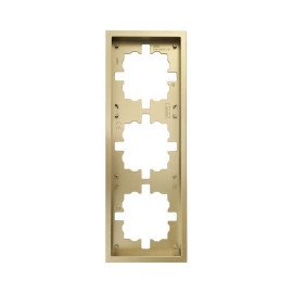 Рамка 3-мест. горизонт. ZIMA зол. LEZARD 704-3600-148