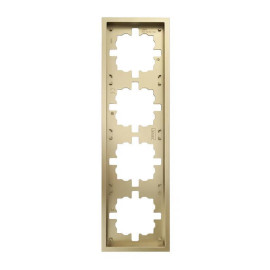 Рамка 4-мест. горизонт. ZIMA зол. LEZARD 704-3600-149