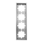 Рамка 4-мест. горизонт. ZIMA сер. матов. LEZARD 704-7400-149