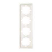 Рамка 4-мест. горизонт. ZIMA слон. кость LEZARD 704-9000-149