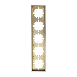 Рамка 5-мест. горизонт. ZIMA зол. LEZARD 704-3600-150