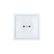 Розетка 1 мест. б/з СП ZIMA IP20 16А ПБТ безвинт. зажим бел. LEZARD 704-0288-121BQC