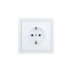 Розетка 1-мест. с защитн.шторк. СП ZIMA IP20 16А ПБТ безвинт. зажим бел. LEZARD 704-0288-124BQC