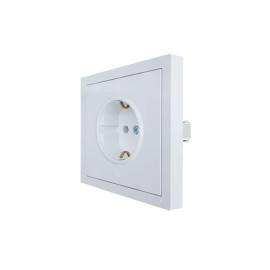 Розетка 1-мест. с защитн.шторк. СП ZIMA IP20 16А ПБТ безвинт. зажим бел. LEZARD 704-0288-124BQC