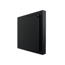 Розетка 1-мест. с/з с крышкой ПБТ СП ZIMA IP20 16А безвинт. зажим черн. бархат LEZARD 704-4288-123BQC