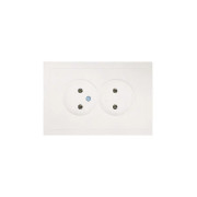 Розетка 2-мест. б/з СП ZIMA IP20 16А ПБТ безвинт. зажим слон. кость LEZARD 704-9000-128BQC