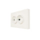 Розетка 2-мест. с/з СП ZIMA IP20 16А ПБТ безвинт. зажим слон. кость LEZARD 704-9000-127BQC