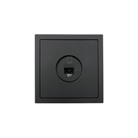 Розетка компьютерная 1-мест. СП ZIMA IP20 черн. бархат LEZARD 704-4288-140