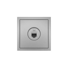 Розетка компьютерная 1-мест. СП ZIMA IP20 сер. матов. LEZARD 704-7488-139