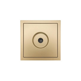 Розетка ТВ оконечная СП ZIMA IP20 зол. LEZARD 704-3688-130