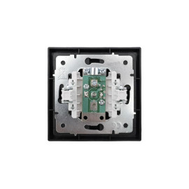 Розетка ТВ оконечная СП ZIMA IP20 черн. бархат LEZARD 704-4288-130