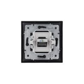 Розетка телефонная евро СП ZIMA IP20 черн. бархат LEZARD 704-4288-137