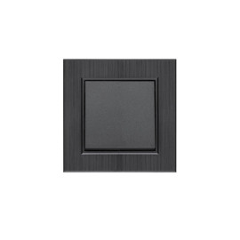 Выключатель 1-клав. Karea LINE STAR дым. металлик Makel 86050001