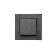 Выключатель проходной 1-клав. Karea LINE STAR дым. металлик Makel 86050005