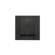 Выключатель 2-клав. Karea LINE STAR чер. Makel 86054003