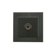 Розетка TV проходная Karea LINE STAR чер. Makel 86054007