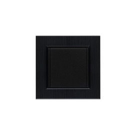 Розетка 1-м с крышкой Karea LINE STAR с заземл. чер. Makel 86054029