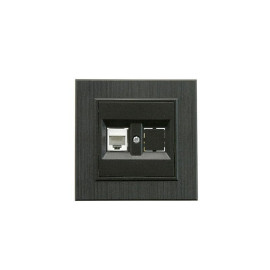 Розетка компьютерная CAT 5+гнездо Karea LINE STAR чер. Makel 86054035