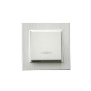 Выключатель 1-клав. с подсветкой Karea LINE STAR жемчуж. Makel 86100021