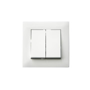 Выключатель 2-клав. Karea RIZZ бел. Makel 88001003
