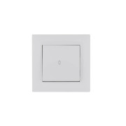 Выключатель проходной 1-клав. Karea RIZZ бел. Makel 88001005