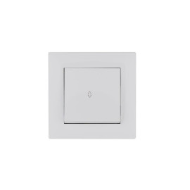 Выключатель проходной 1-клав. Karea RIZZ бел. Makel 88001005