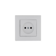 Розетка 1-м Karea RIZZ без заземл. бел. Makel 88001022
