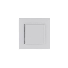 Розетка 1-м с крышкой Karea RIZZ с заземл. бел. Makel 88001029