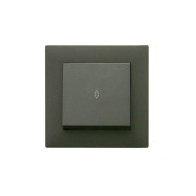 Выключатель проходной 1-клав. Karea RIZZ STAR дым. металлик Makel 88050005