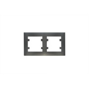 Рамка 2-м Karea RIZZ STAR дым. металлик Makel 88050702