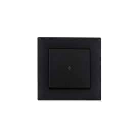 Выключатель проходной 1-клав. Karea RIZZ STAR чер. Makel 88054005