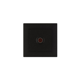 Розетка TV проходная Karea RIZZ STAR чер. Makel 88054007