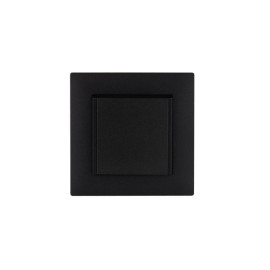 Розетка 1-м с крышкой Karea RIZZ STAR с заземл. чер. Makel 88054029